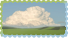cloud over grass field